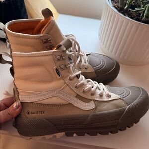 Vans Gore-Tex Beige and Gray High-Tops